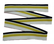 Tira  100  X 3 cm - 20 peças - Branco / Amarelo / Marinho - 100 % poliéster